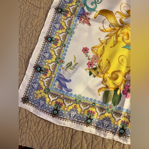 Camilla Catarina Spritz Silk Square Scarf - Picture 5 of 10